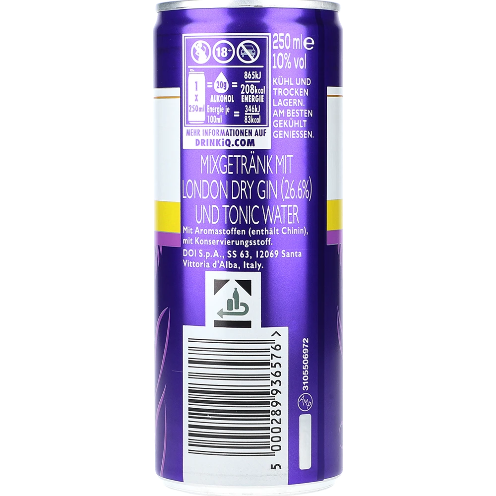 Gordon's Premix Gin & Tonic 10% 0,25L DS zzgl. DPG Pfand