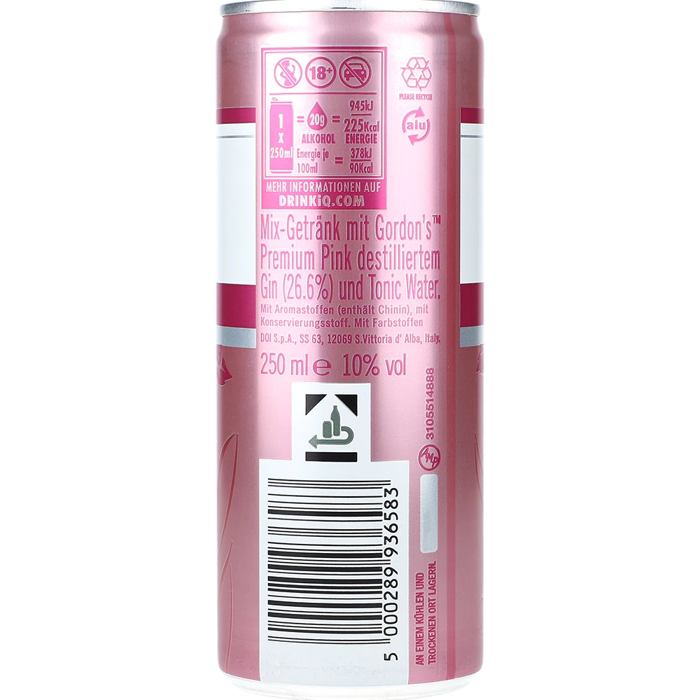 Gordon's Premix Pink Gin & Tonic 10% 0,25L DS zzgl. DPG Pfand