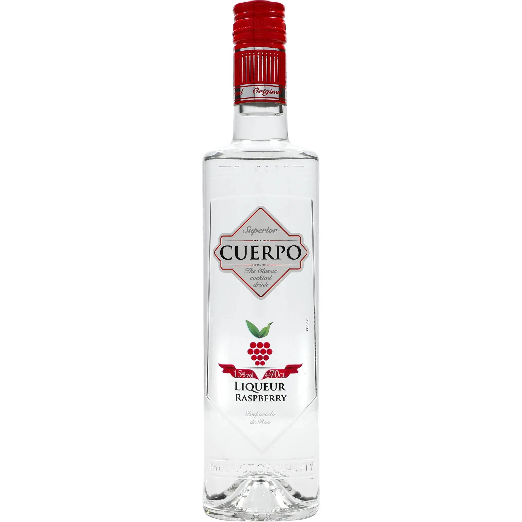 Cuerpo Raspberry Liqueur 15% 0 7 Ltr. Spirituosen