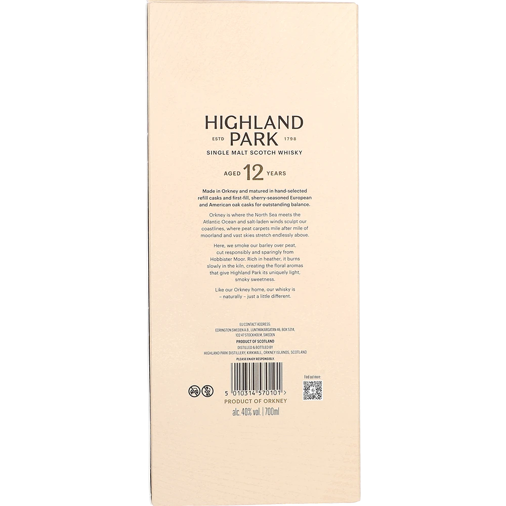 Highland Park 12y  40% 0,7L FL