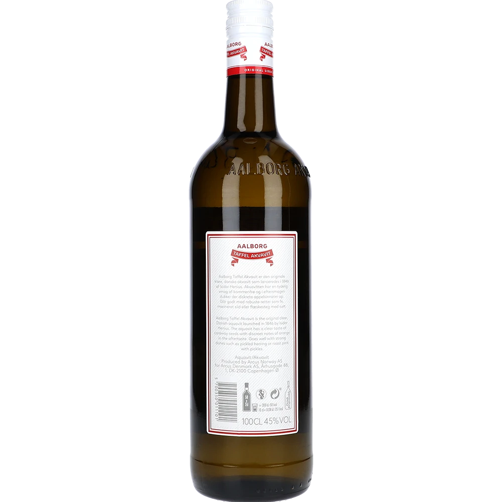 Aalborg Taffel Akvavit 45 % 1L FL