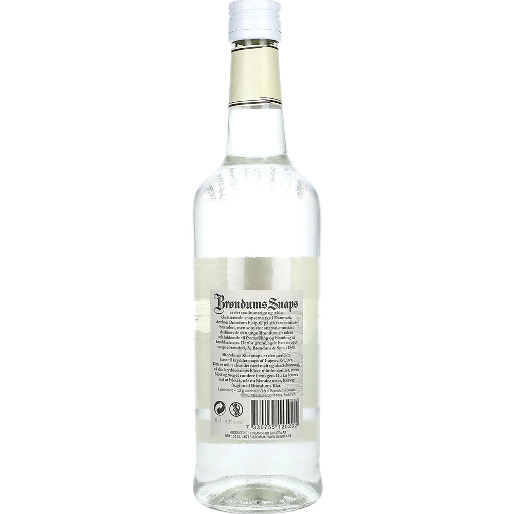 Brøndums Snaps Klar 40 % 0,7L FL