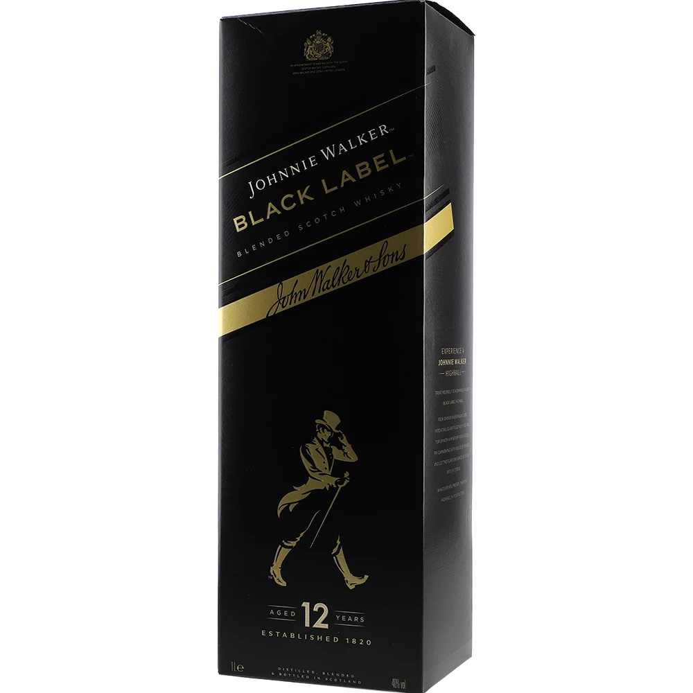Johnnie Walker Black Label 12y 40 % 1L FL