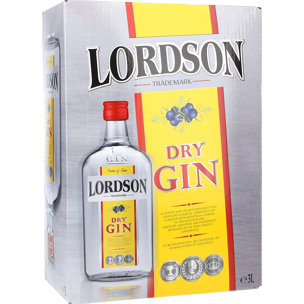 Lordson Dry Gin 37.5 % 3L BIB