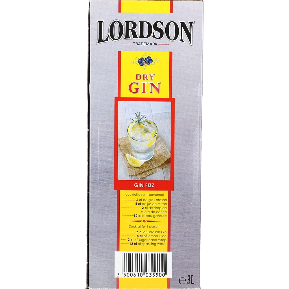 Lordson Dry Gin 37.5 % 3L BIB