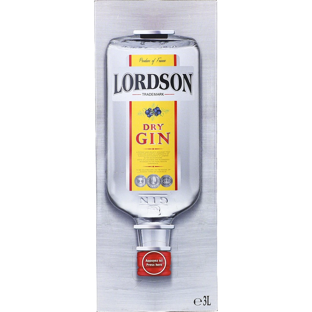 Lordson Dry Gin 37.5 % 3L BIB