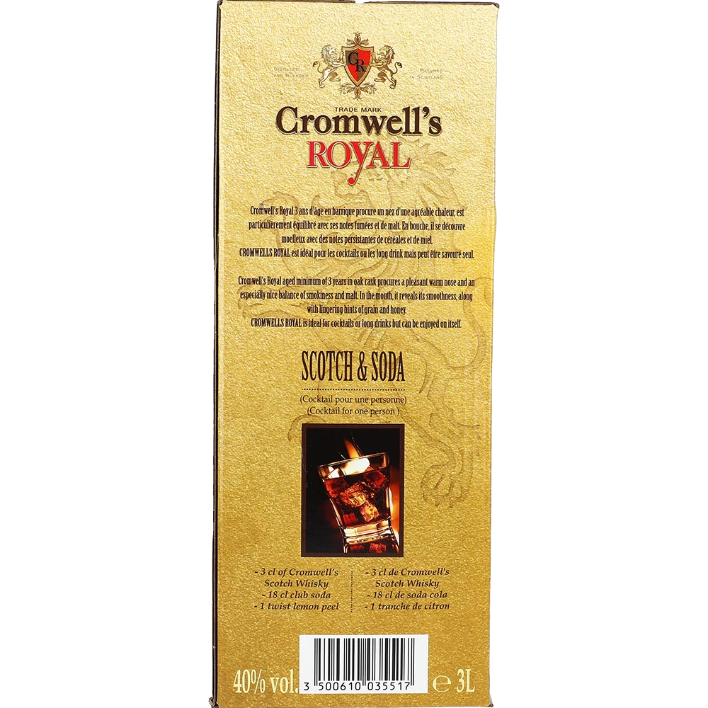 Cromwell's Royal 40 % 3L BIB