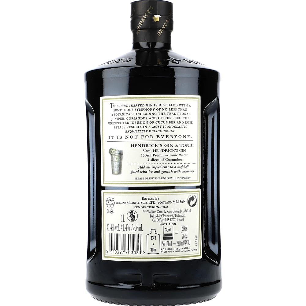 Hendrick's Gin 41,4% 1L FL