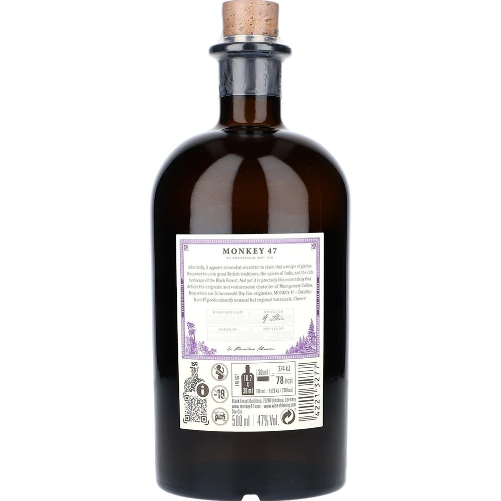 Monkey 47 Schwarzwald Dry Gin 47 % 0,5L FL