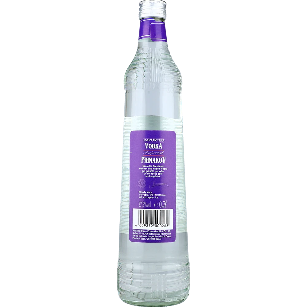Primakov Imperial Vodka 37,5% 0,7L FL
