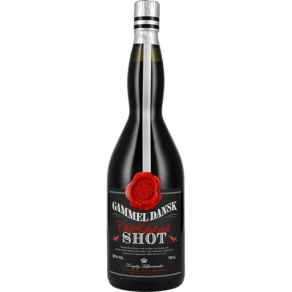 Gammel Dansk Chili & Lakrids Shot 32% 0,7 ltr. - AllSpirits