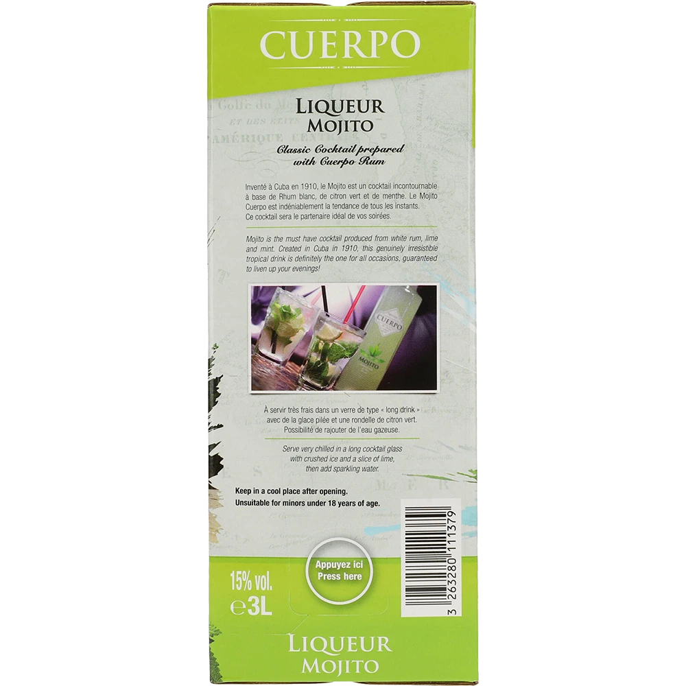 Cuerpo Mojito 15 % 3L BIB