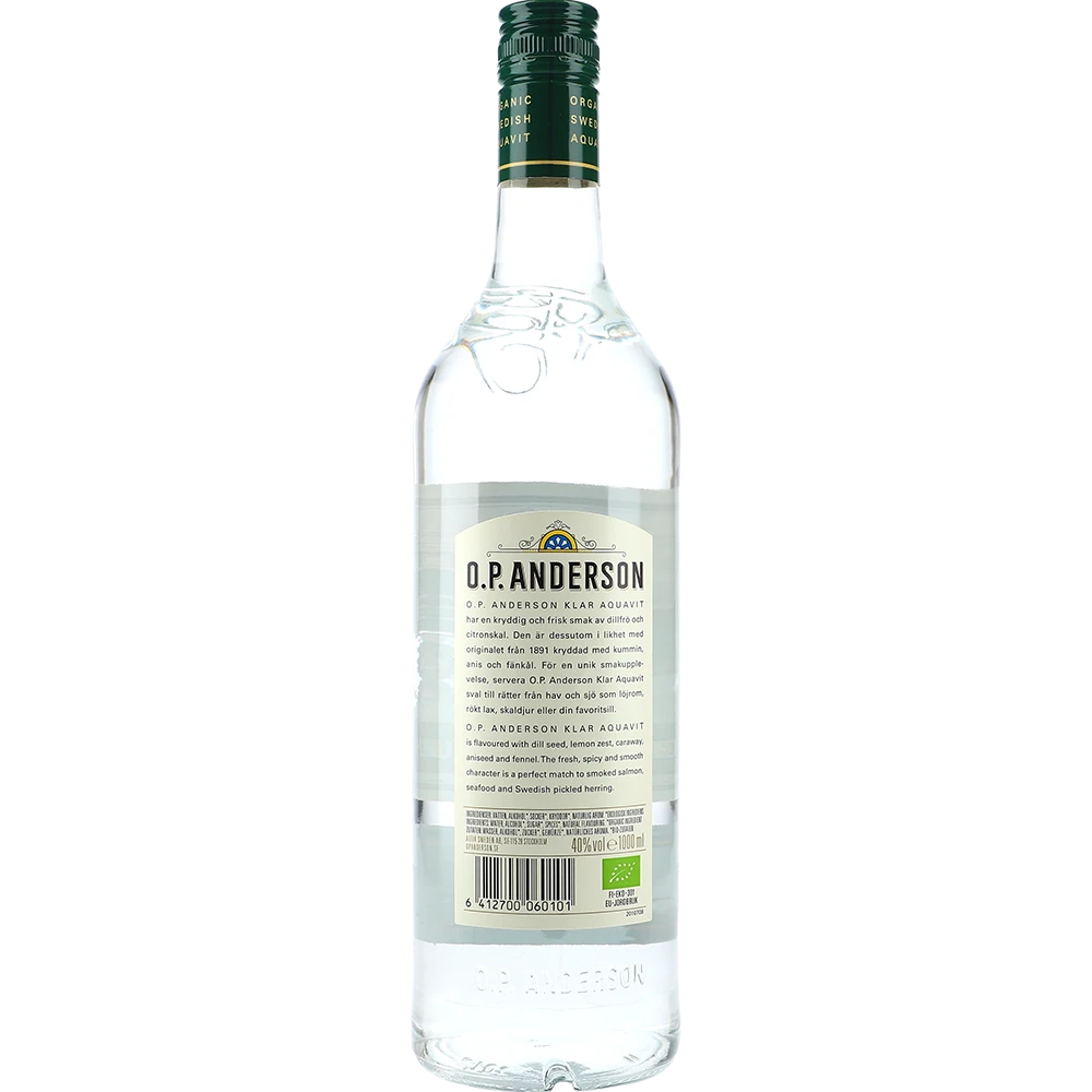 O.P. Anderson Ekologisk Aquavit 40 % 1L FL