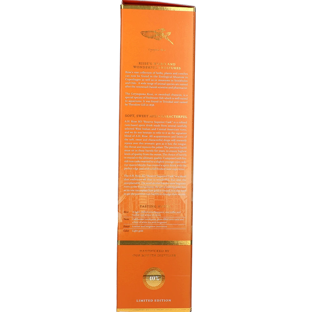 A.H. Riise XO Reserve Rum 40 % 0,7L FL