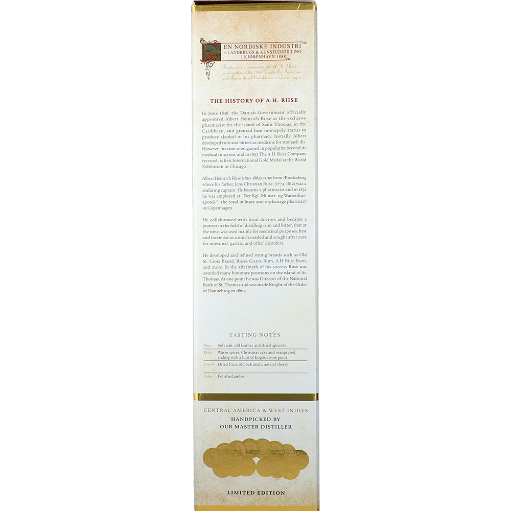 A.H. Riise 1888 Gold Medal Rum 40 % 0,7L FL