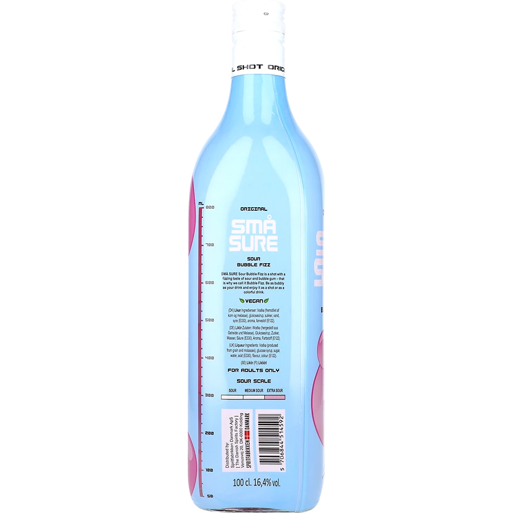 Små Sure Bubblegumsmag 16.4 % 1L FL