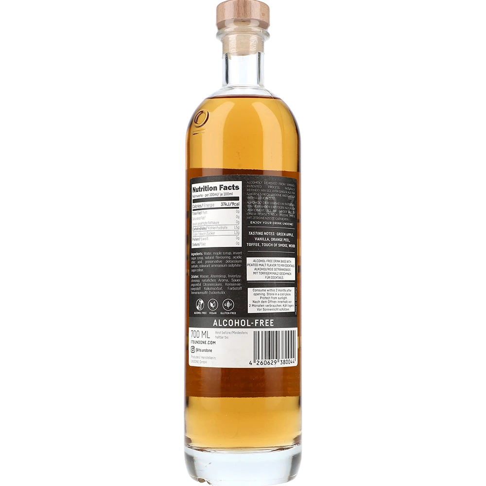 Undone No.3 American Malt alcfree Whisky 0,7L FL