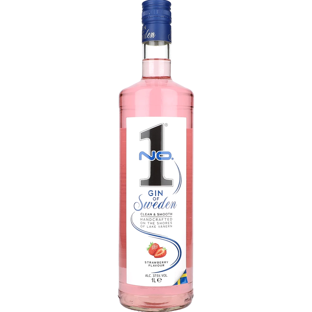 No. 1 Premium Dry Gin Strawberry 37.5 % 1L FL