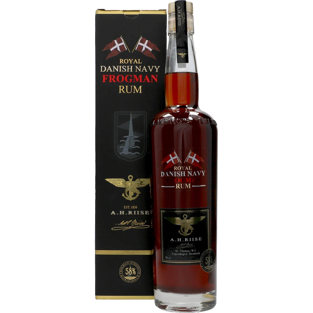 A.H. Riise Royal Danish Navy Rum Frogman 58 % 0,7L FL
