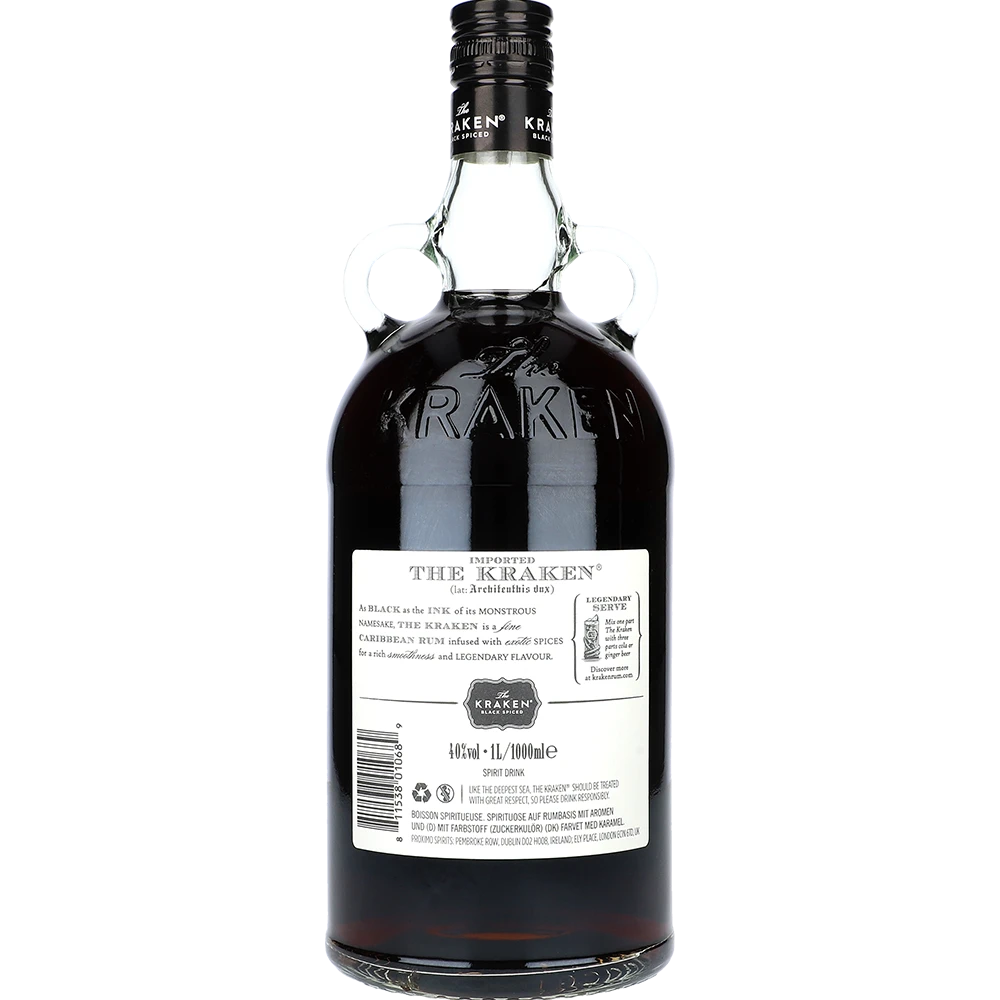 The Kraken Black Spiced Rum 40 % 1L FL