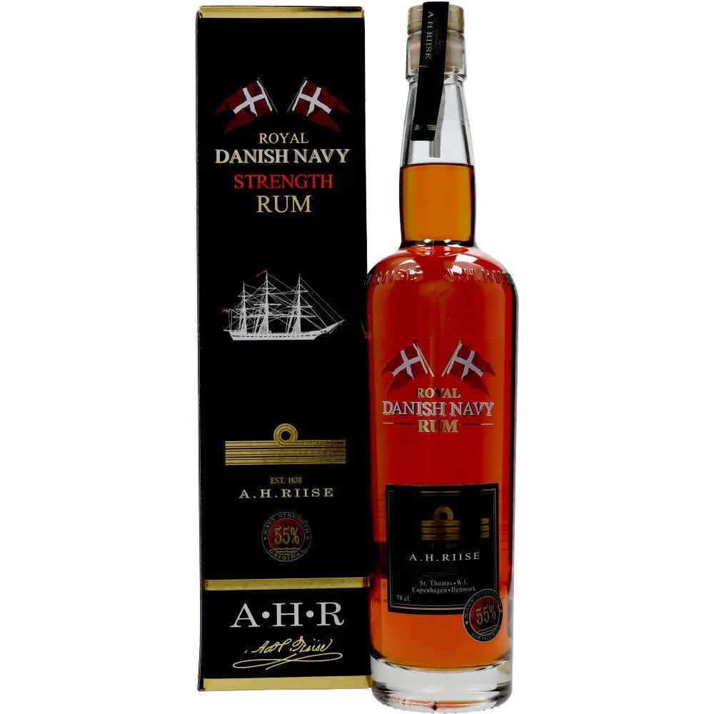 A.H. Riise Danish 'Navy Strength' Rum Geschenkbox 55% 0,7 ltr. - AllSpirits