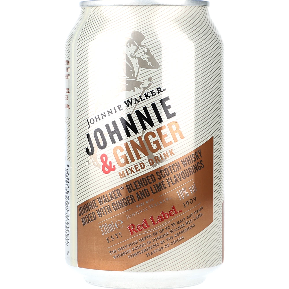 Johnnie Walker Premix Johnnie Walker & Ginger Ale 10% 0,33L DS zzgl. DPG Pfand