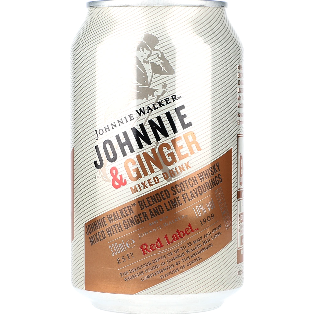 Johnnie Walker Premix Johnnie Walker & Ginger Ale 10% 0,33L DS zzgl. DPG Pfand