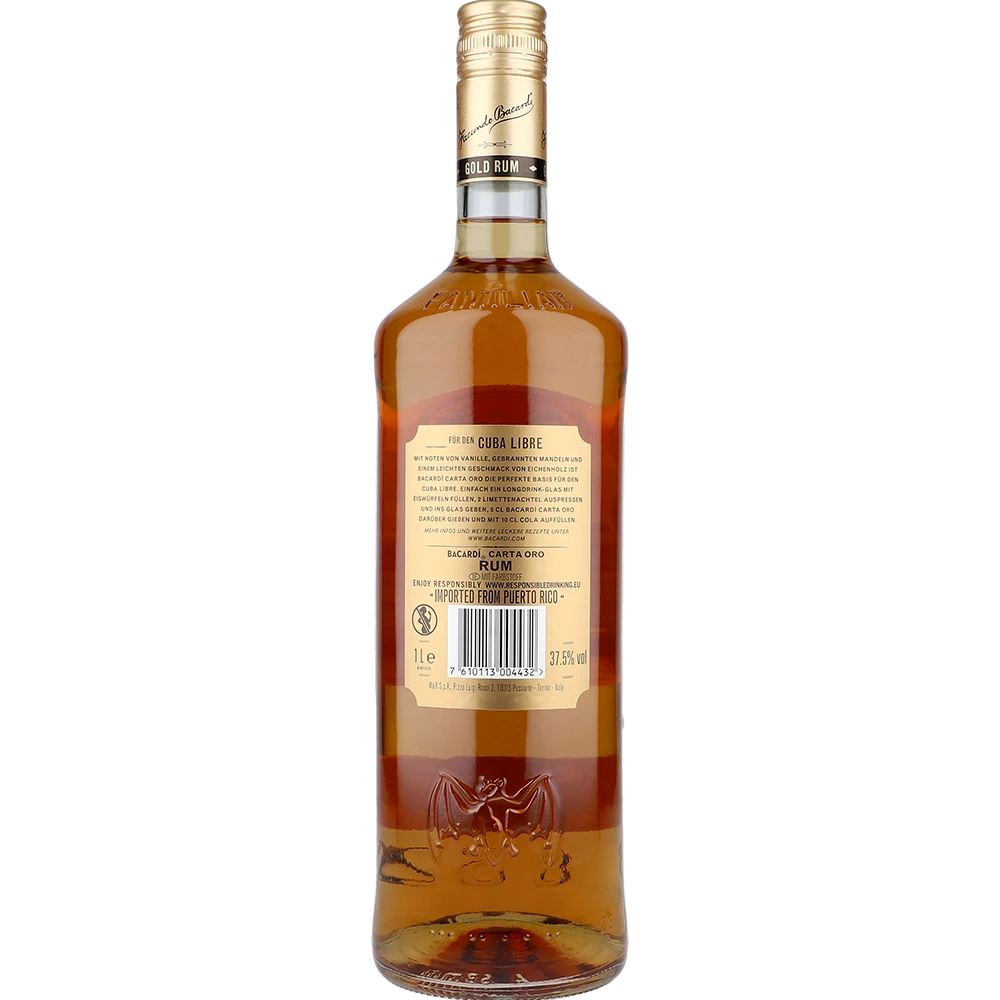 Bacardi Carta Oro 37.5 % 1L FL
