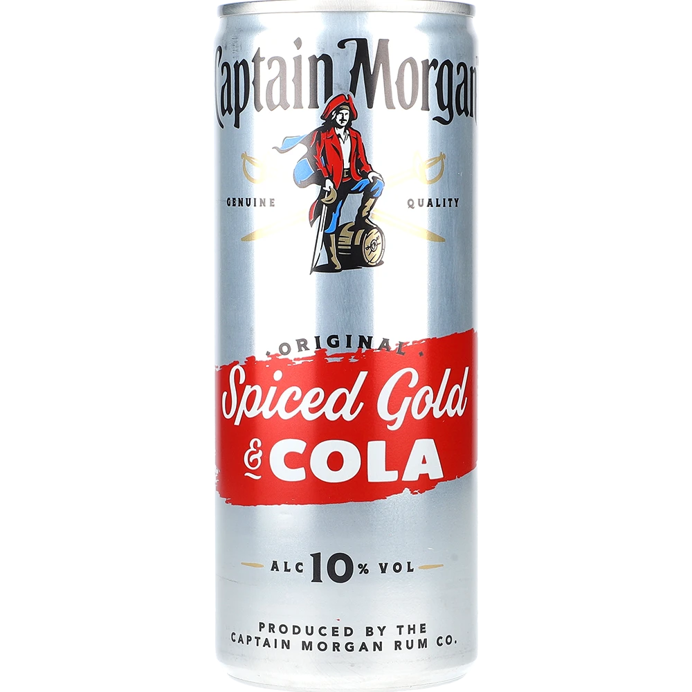 Captain Morgan Premix Spiced Gold & Cola 10% 0,25L DS zzgl. DPG Pfand