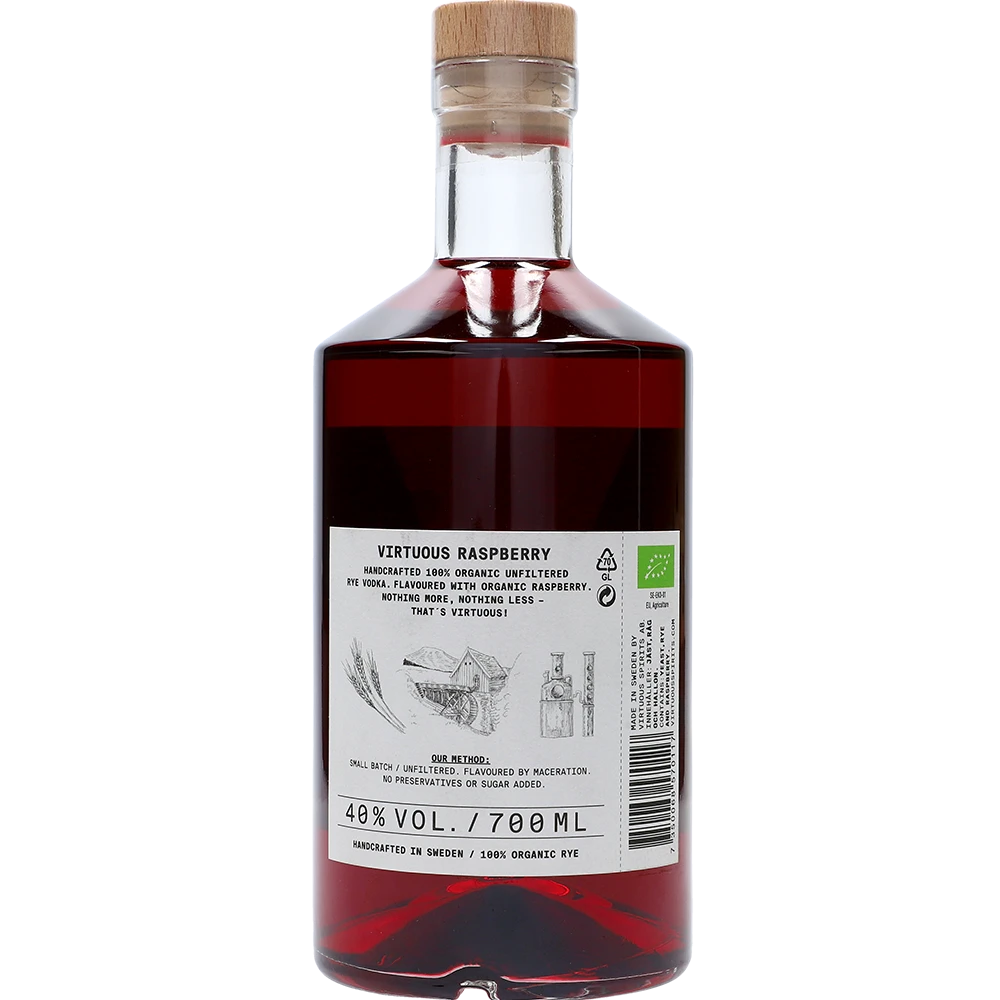 Virtuous by Nature Raspberry Vodka 40% 0,7L FL