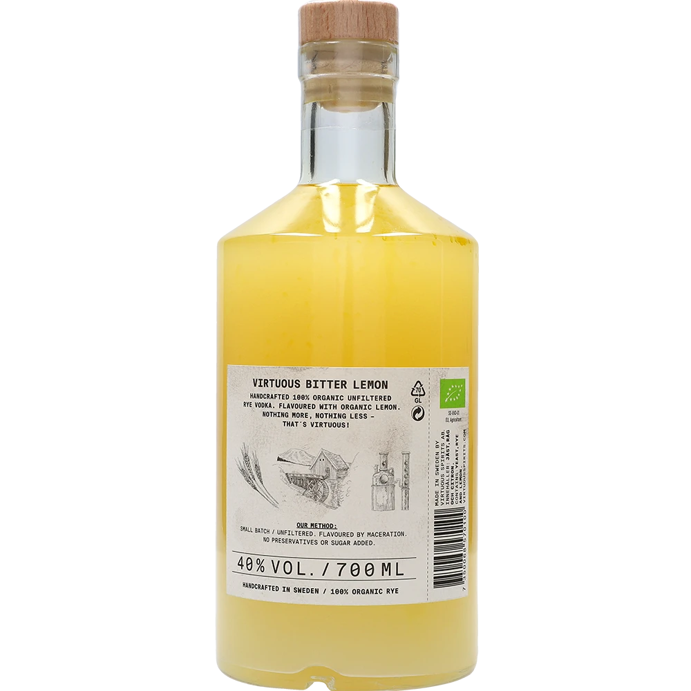 Virtuous by Nature Bitter Lemon Vodka 40% 0,7L FL