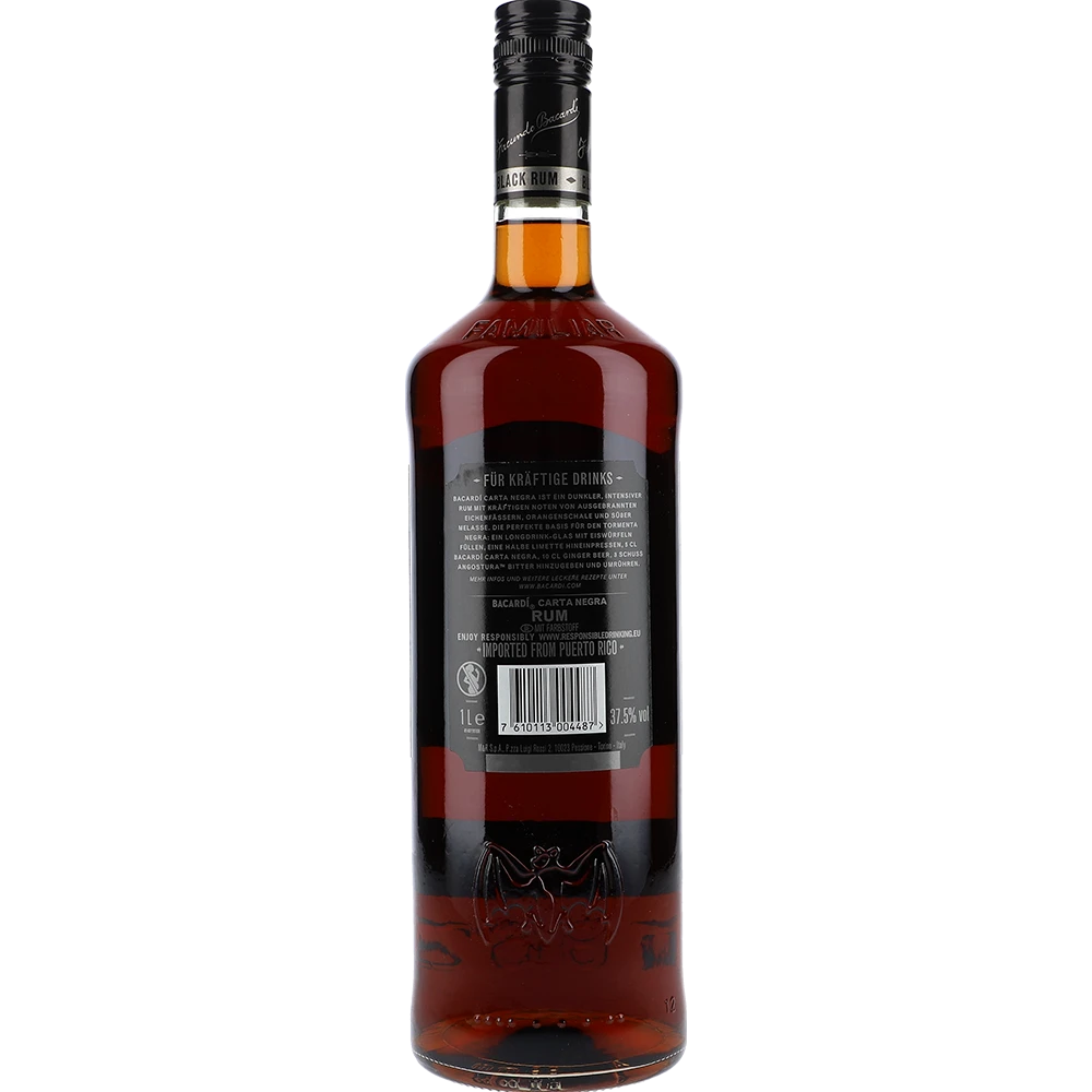 Bacardi Carta Negra 37.5 % 1L FL