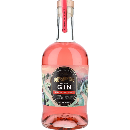 Kopparberg Gin Strawberry&Lime 37,5% 0,7 ltr. - AllSpirits