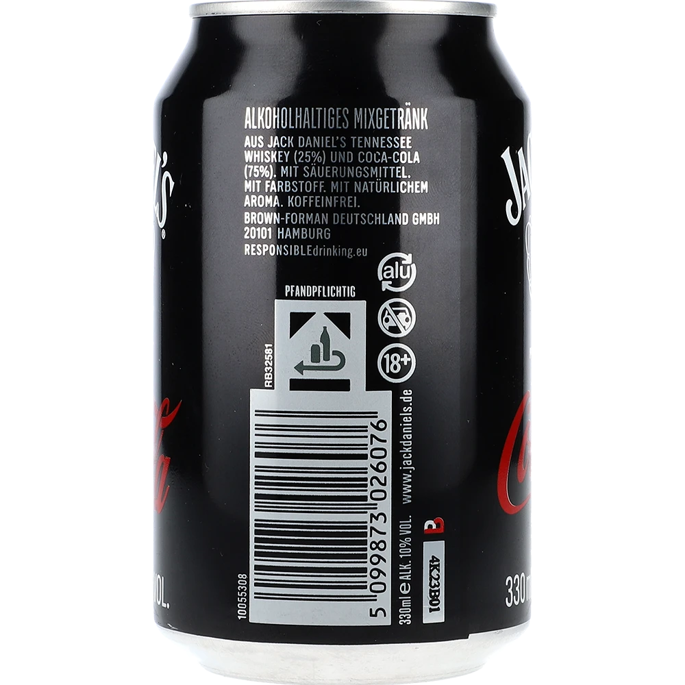 DPG Jack Daniel's & Cola 10% 0,33L DS