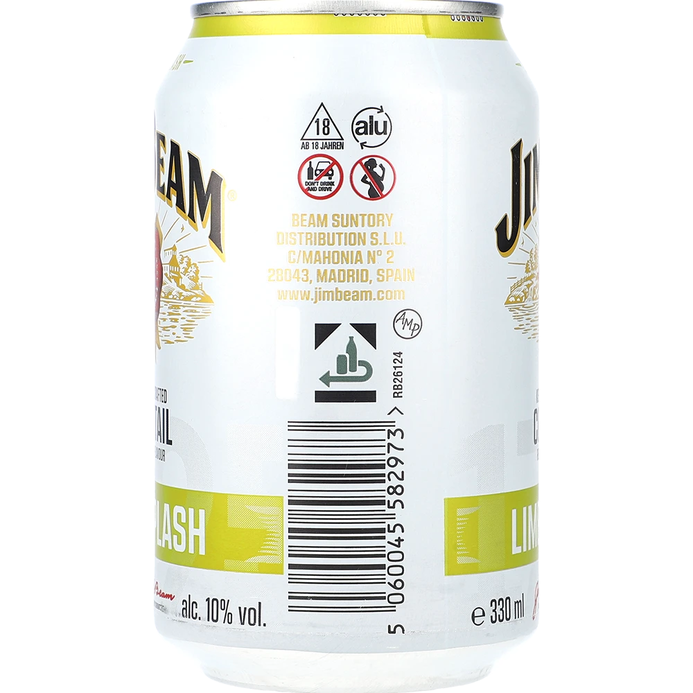 Jim Beam Lime Splash 10 % 0,33L DS