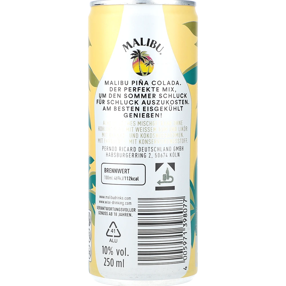 Malibu Pina Colada 10% 0,25L DS zzgl. DPG Pfand