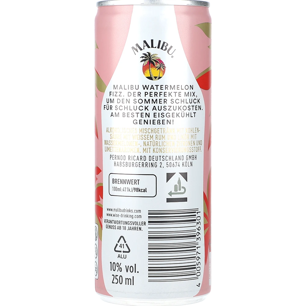 Malibu Watermelon 10% 0,25L DS zzgl. DPG Pfand