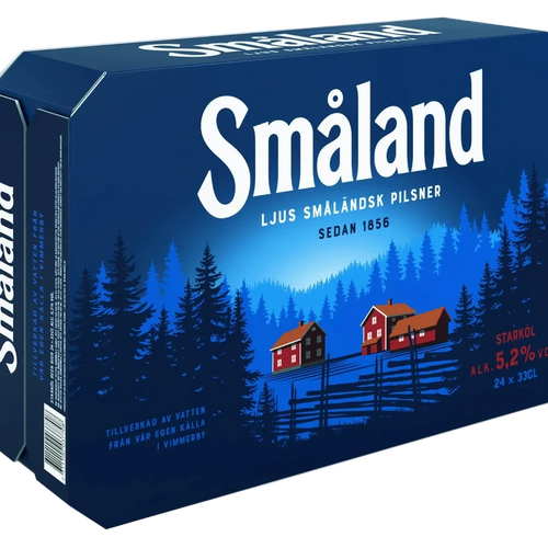 Småland Premium Lager 5,2% 24x0,33L Dose zzgl. DPG Pfand