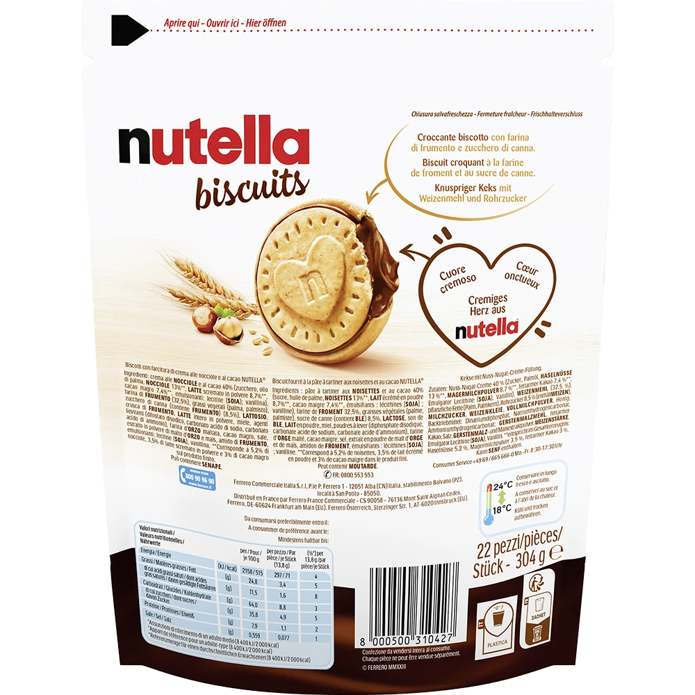 Nutella Biscuits 304g - AllSpirits