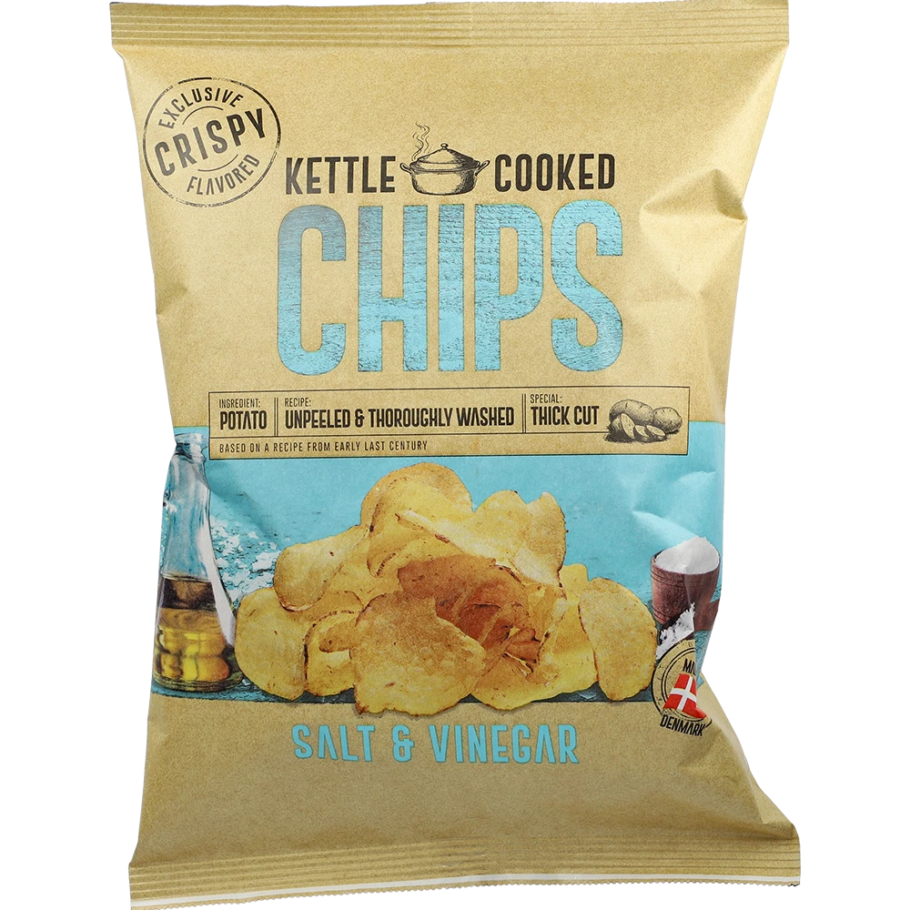 Kettle Chips Salt & Vinegar 150G BTL