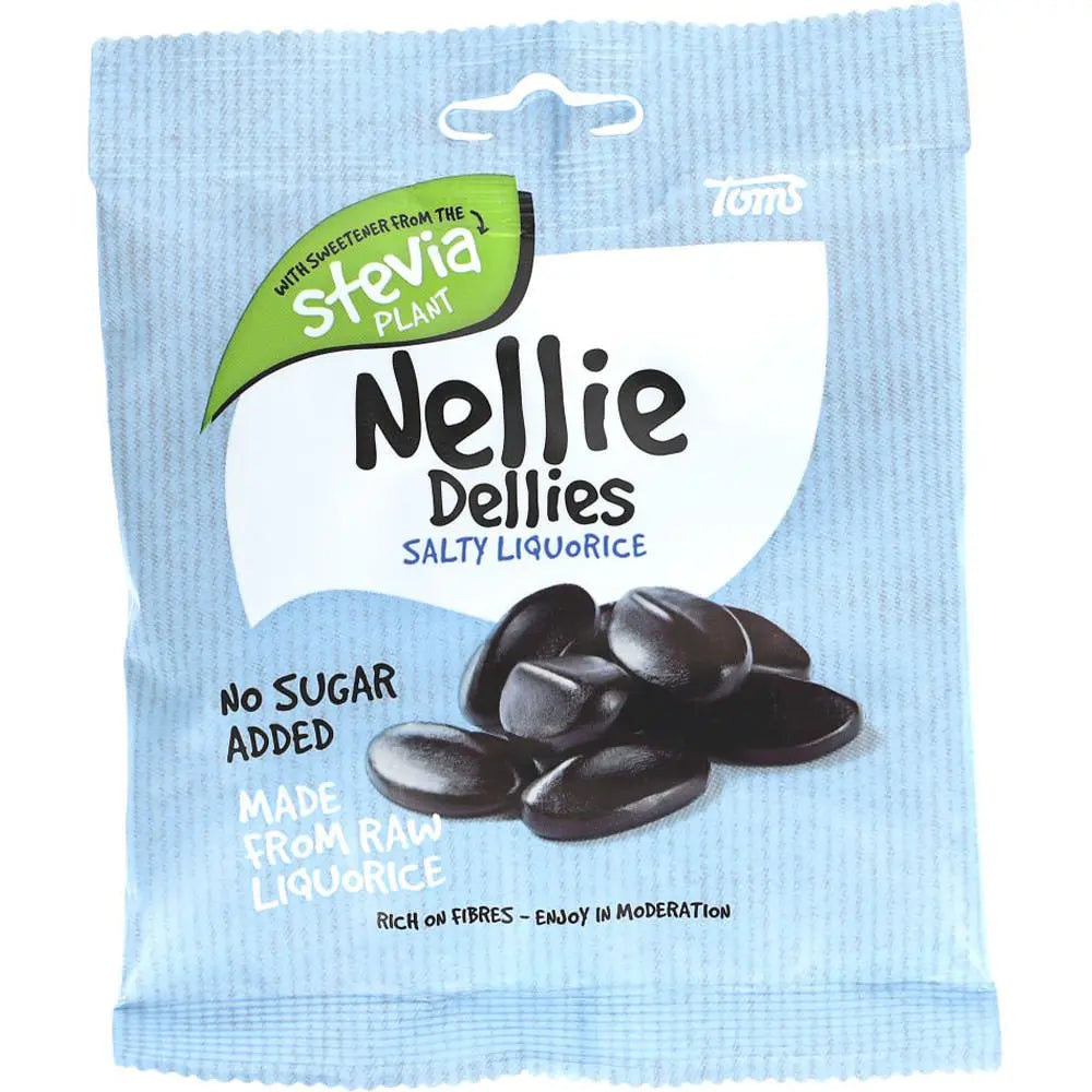 Nellie Dellies Salty Liquorice Stevia 90g - AllSpirits
