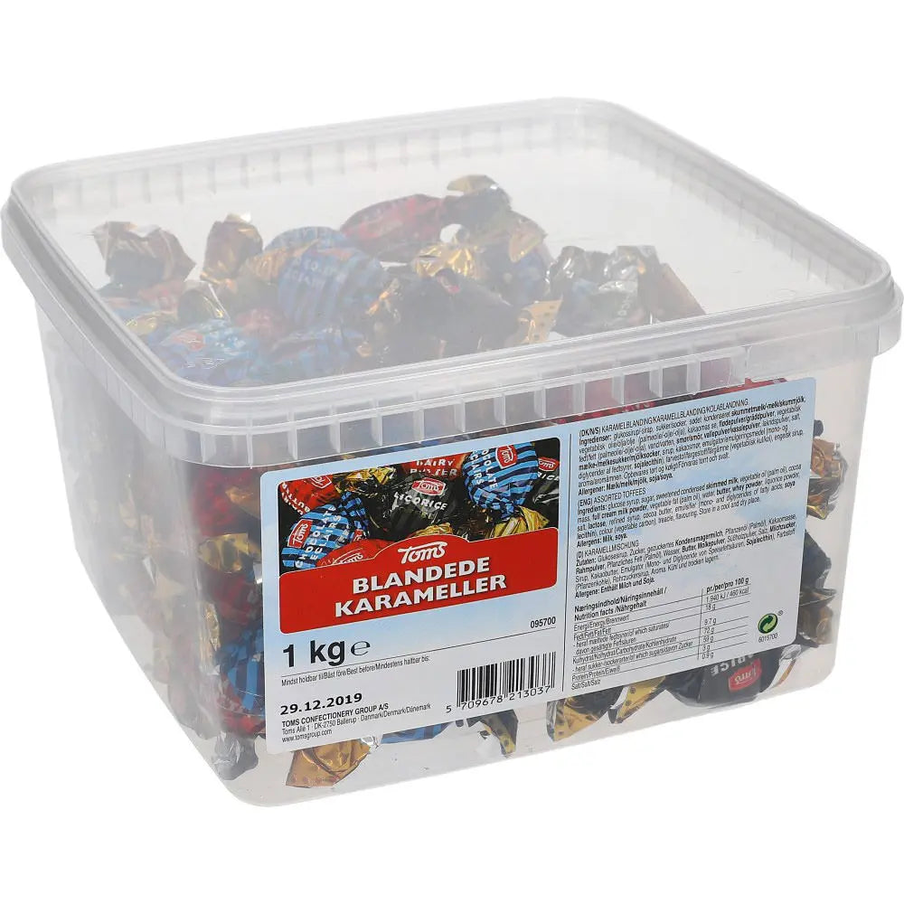 Toms Blandede Karameller 1 kg - AllSpirits