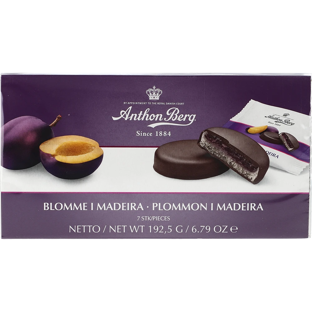 Anthon Berg Tærter Blomme i Madeira 192,5G PCK