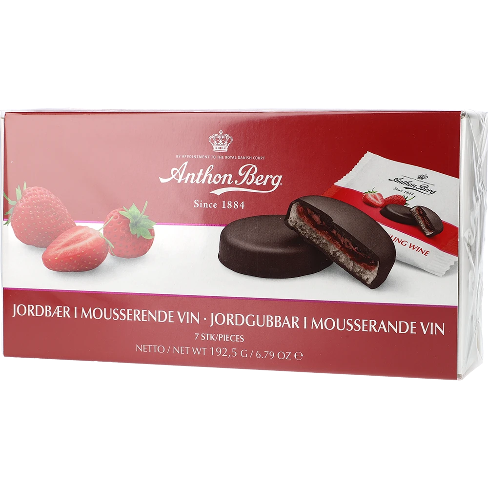 Anthon Berg Tærter Jordbær i Champagne 192,5G PCK