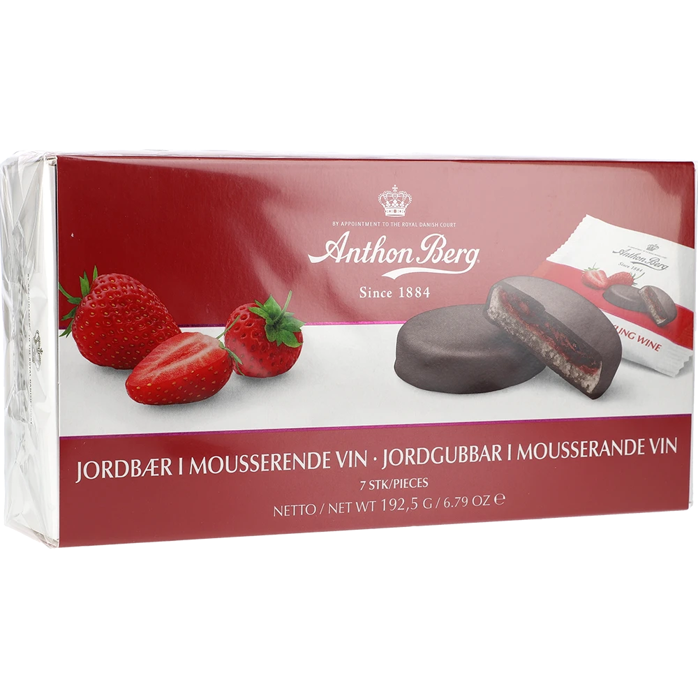 Anthon Berg Tærter Jordbær i Champagne 192,5G PCK