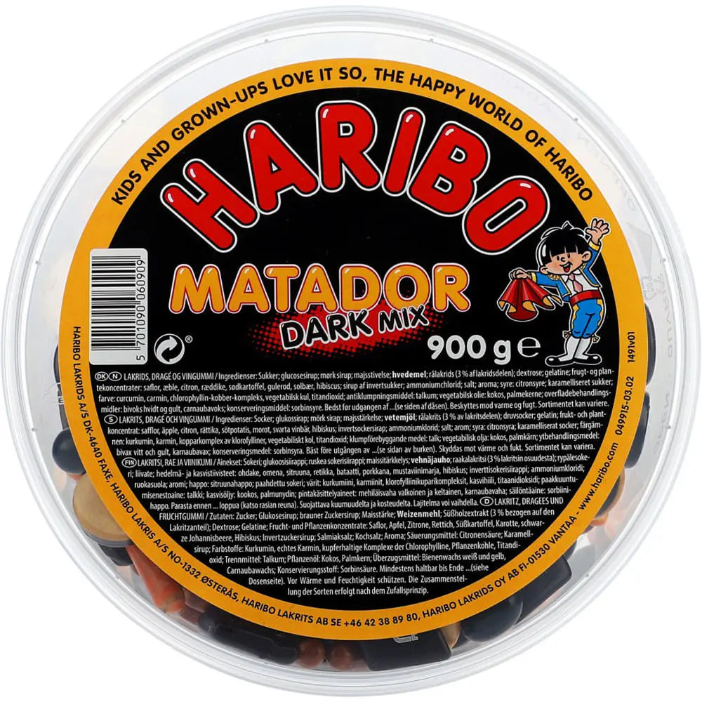 Haribo Matador Dark Mix 900g - AllSpirits