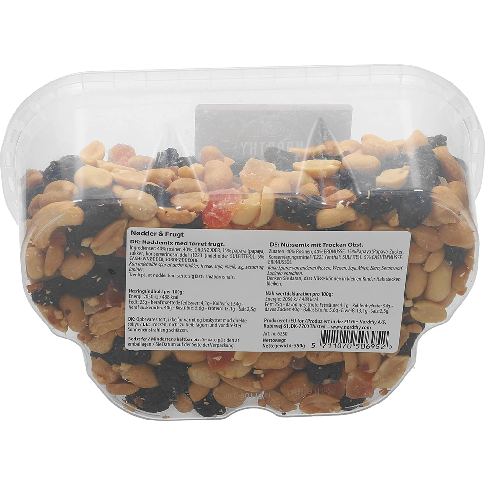 Nordthy Nøddemix Nüsse & Obst 550G PCK