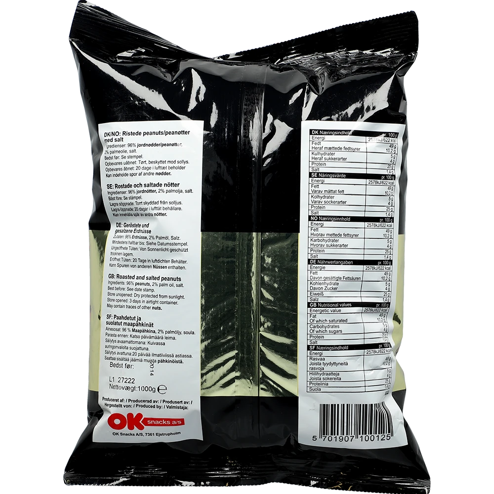 OK Snacks Beer Nuts 1KG BTL