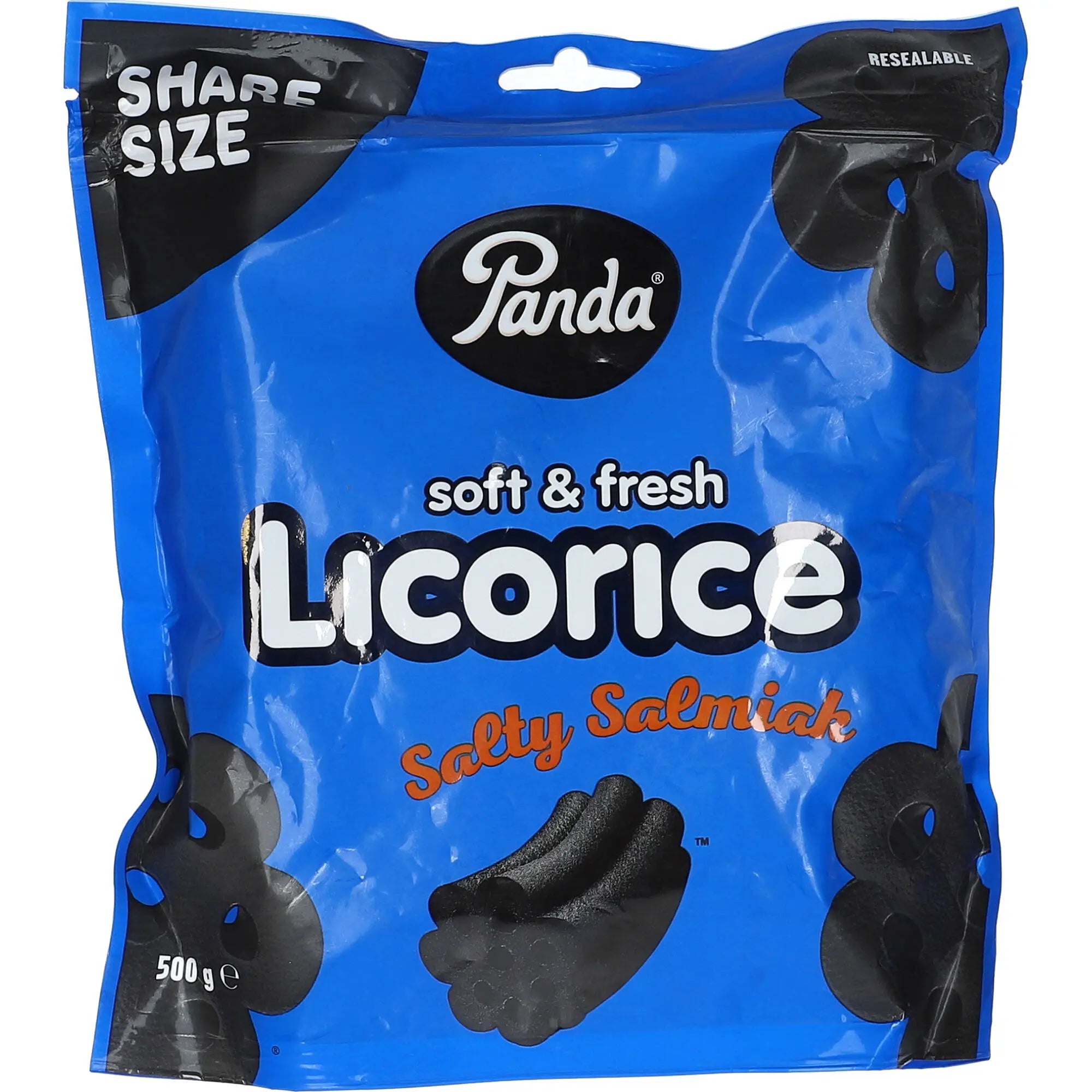 Panda Soft & Fresh Salty Salmiak Licorice 500g - AllSpirits