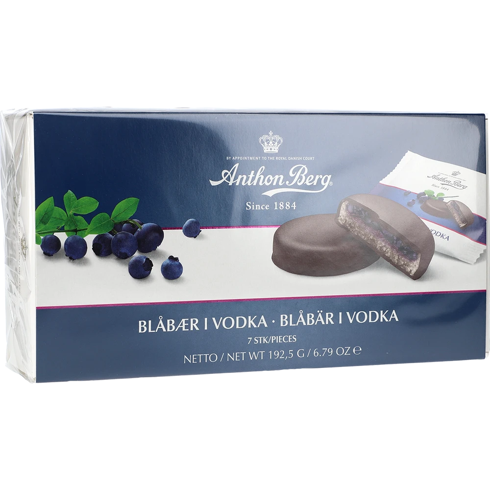 Anthon Berg Tærter Blåbær i Vodka 192,5G PCK